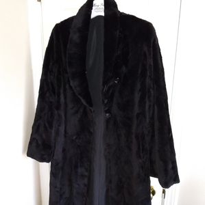 Black Reversible Sheared Mink Coat
